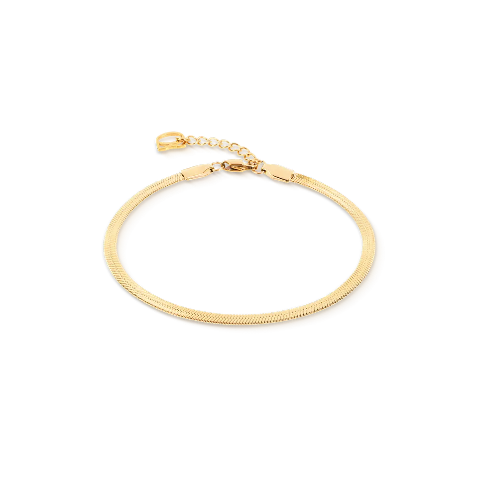 coeur-de-lion-flaches-schlangenarmband-gold-3-mm-17-5-cm image 1