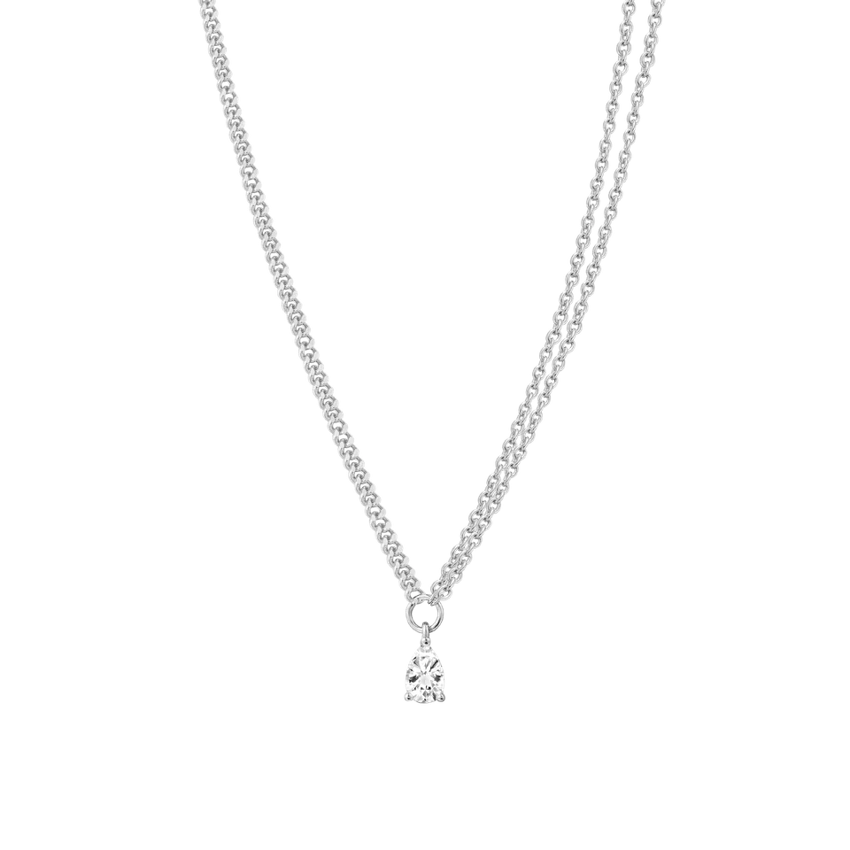 xenox-sundown-halskette-925-sterlingsilber-rhodiniert-zirkonia image 1