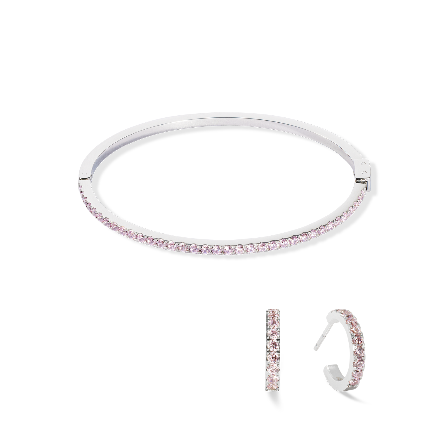 coeur-de-lion-creole-eternal-love-mini-silber-rosa-1-5-cm image 3