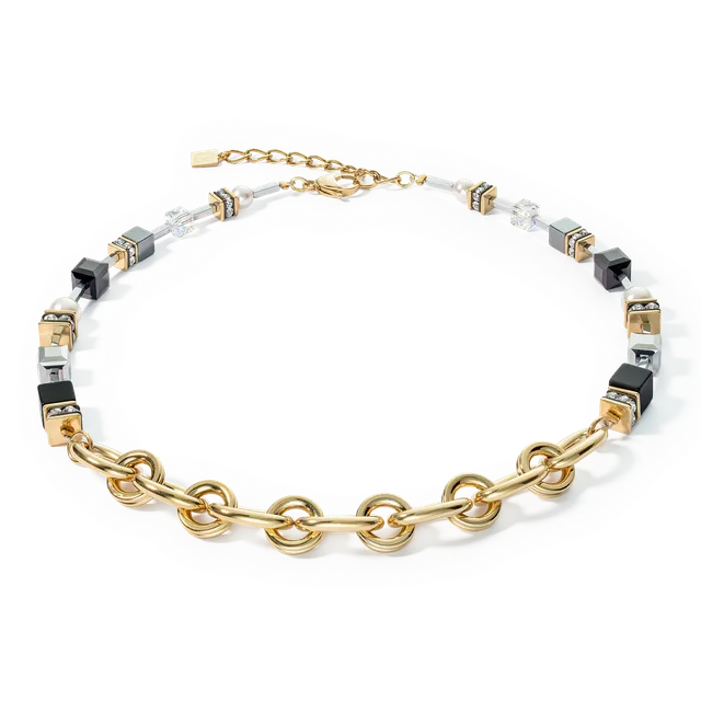 coeur-de-lion-halskette-mysterious-mix-gold-schwarz image 1