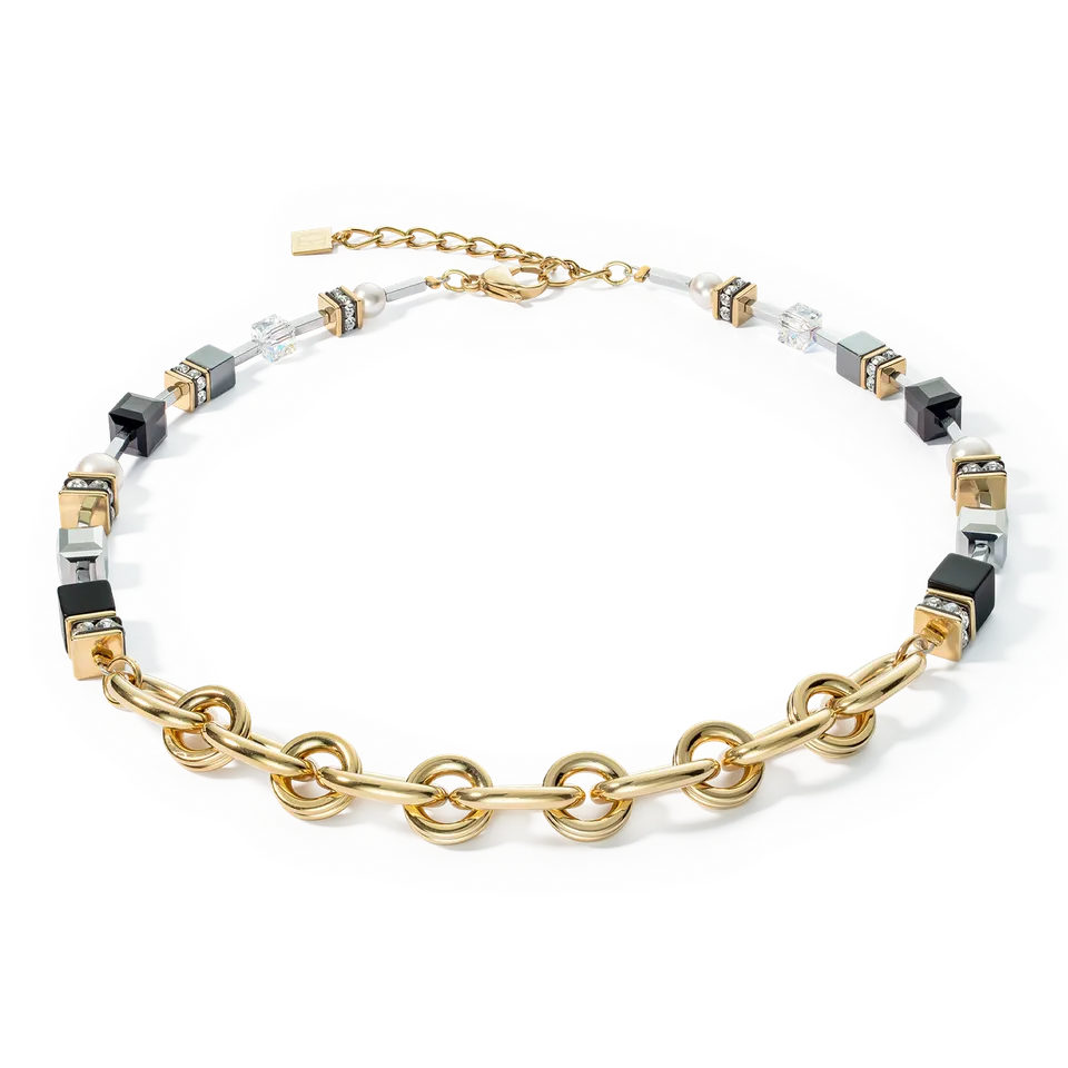 coeur-de-lion-halskette-mysterious-mix-gold-schwarz image 1