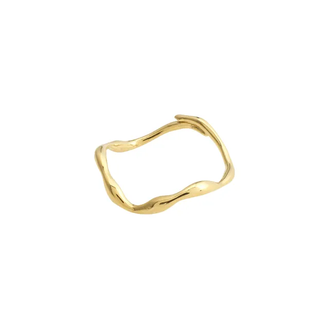 pilgrim-lulu-stapelring-organisch-goldplattiert image 1
