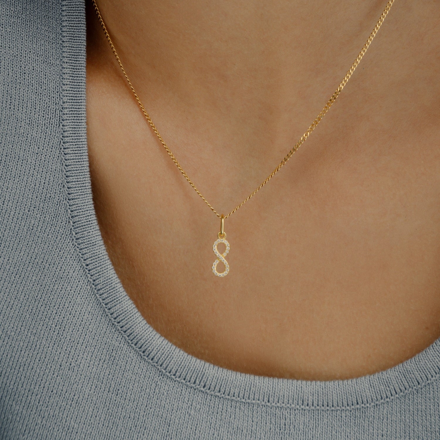 xenox-infinity-charm-925-sterlingsilber-rhodiniert-mit-zirkonia image 4