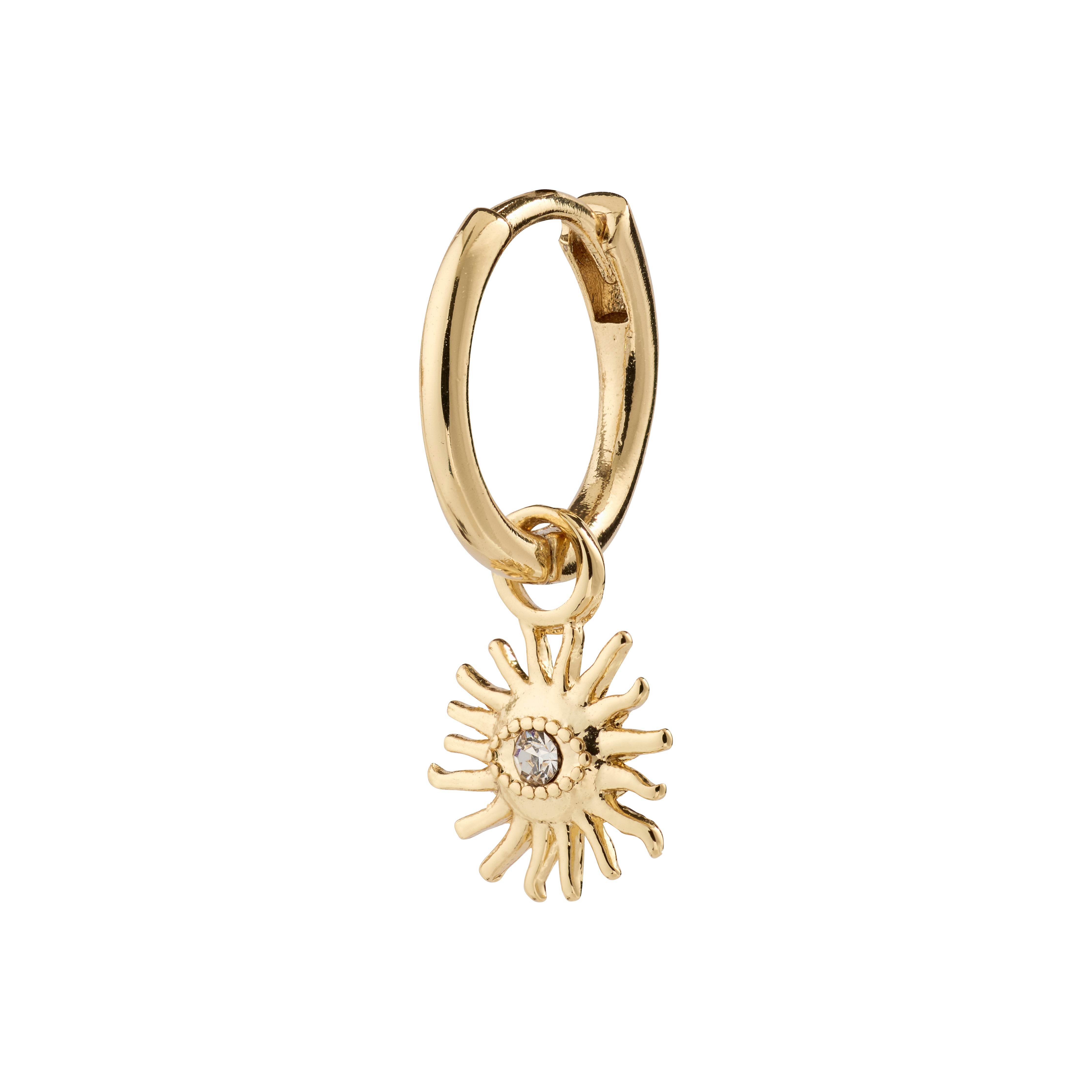 pilgrim-titania-single-ohrring-gold-mit-sonne-und-preciosa-kristall image 1