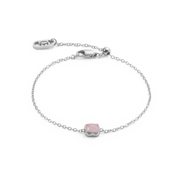 coeur-de-lion-birthstone-oktober-armband-rosenquarz-silber image 1