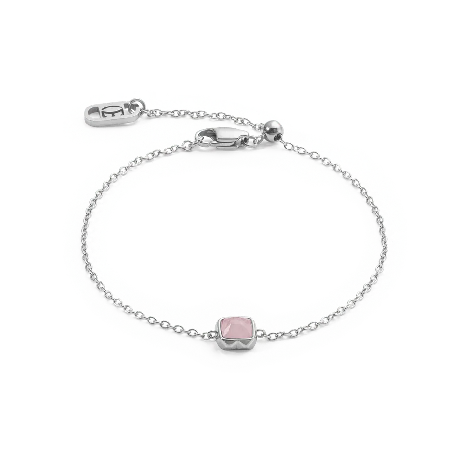 coeur-de-lion-birthstone-oktober-armband-rosenquarz-silber image 1
