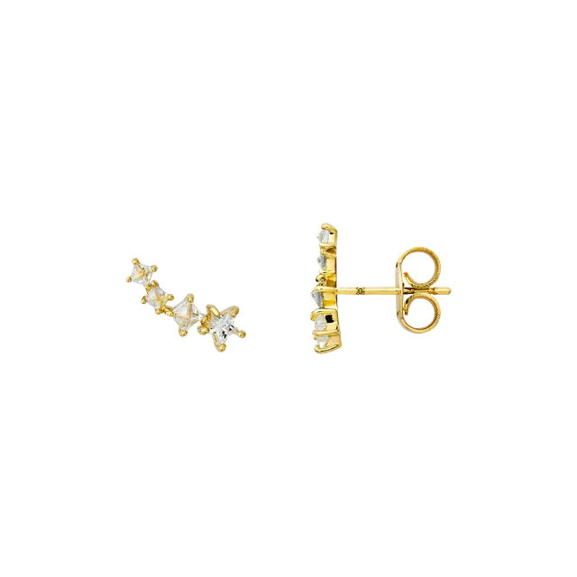 xenox-fine-ohrringe-585-gelbgold-mit-zirkonia-linie-xg14k6084g image 1