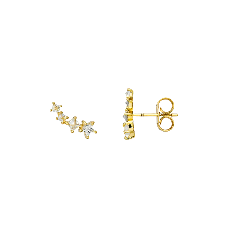 xenox-fine-ohrringe-585-gelbgold-mit-zirkonia-linie-xg14k6084g image 1