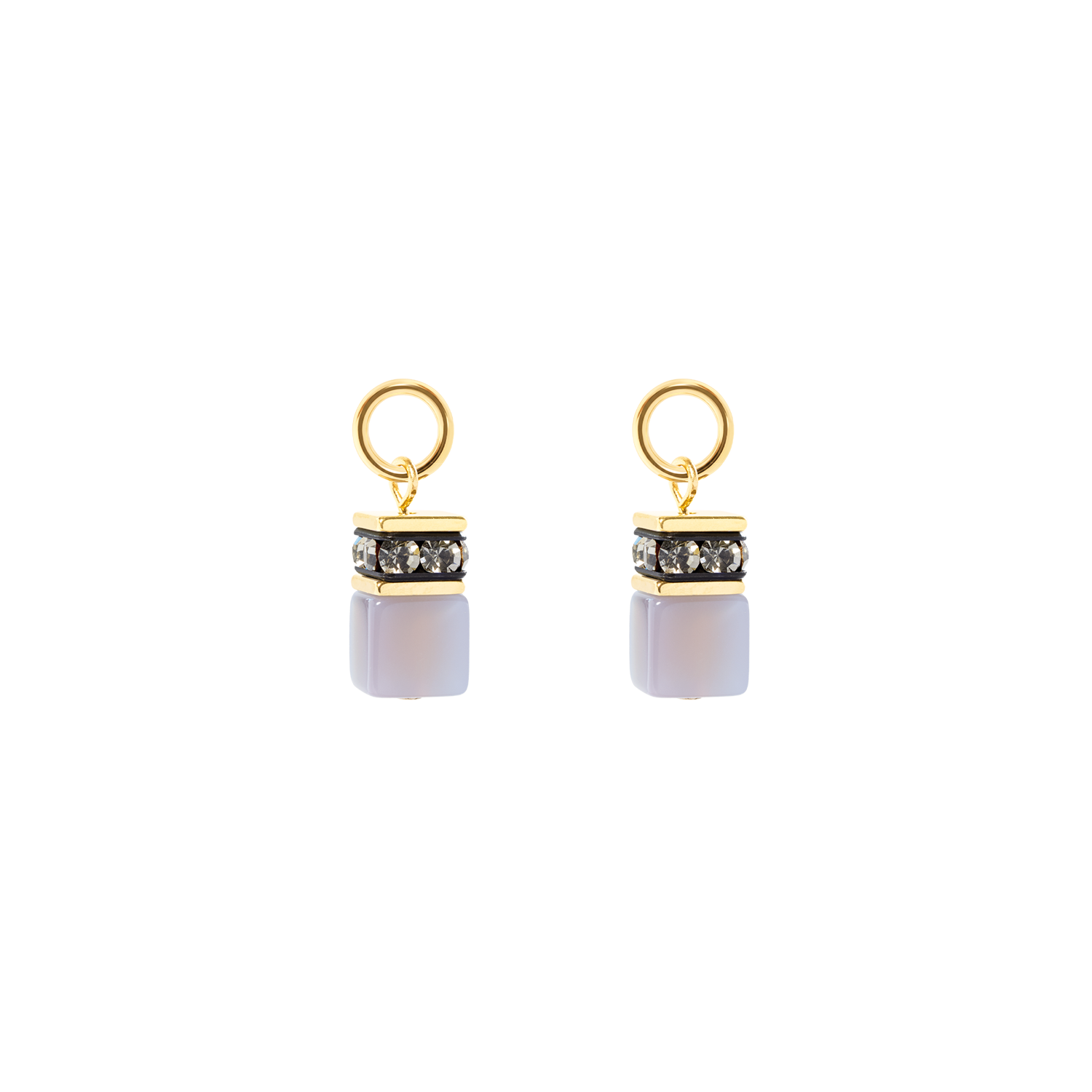 coeur-de-lion-ear-me-up-charm-geocube-gold-grau image 1