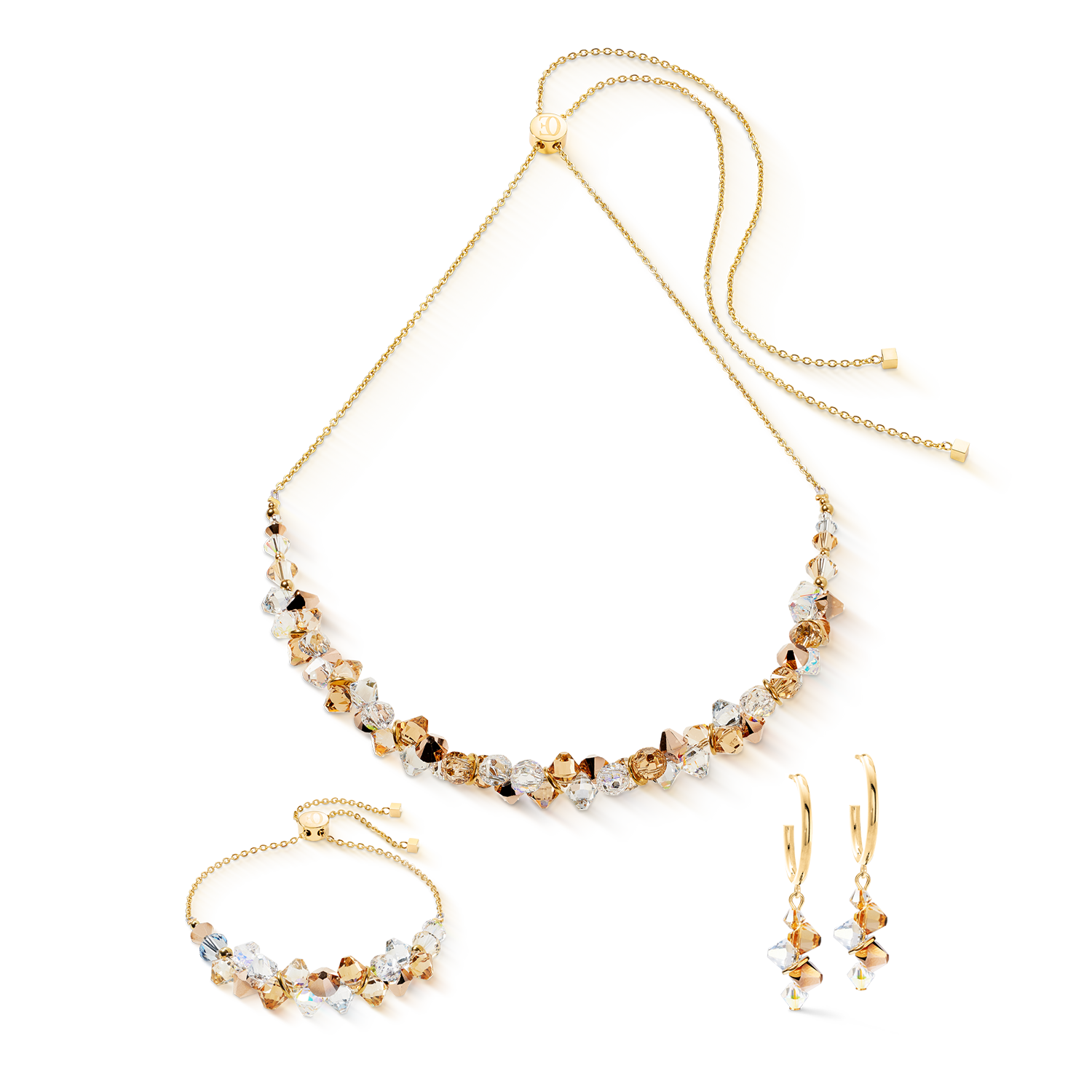 coeur-de-lion-dancing-crystals-halskette-gold-beige-30-70-cm image 3
