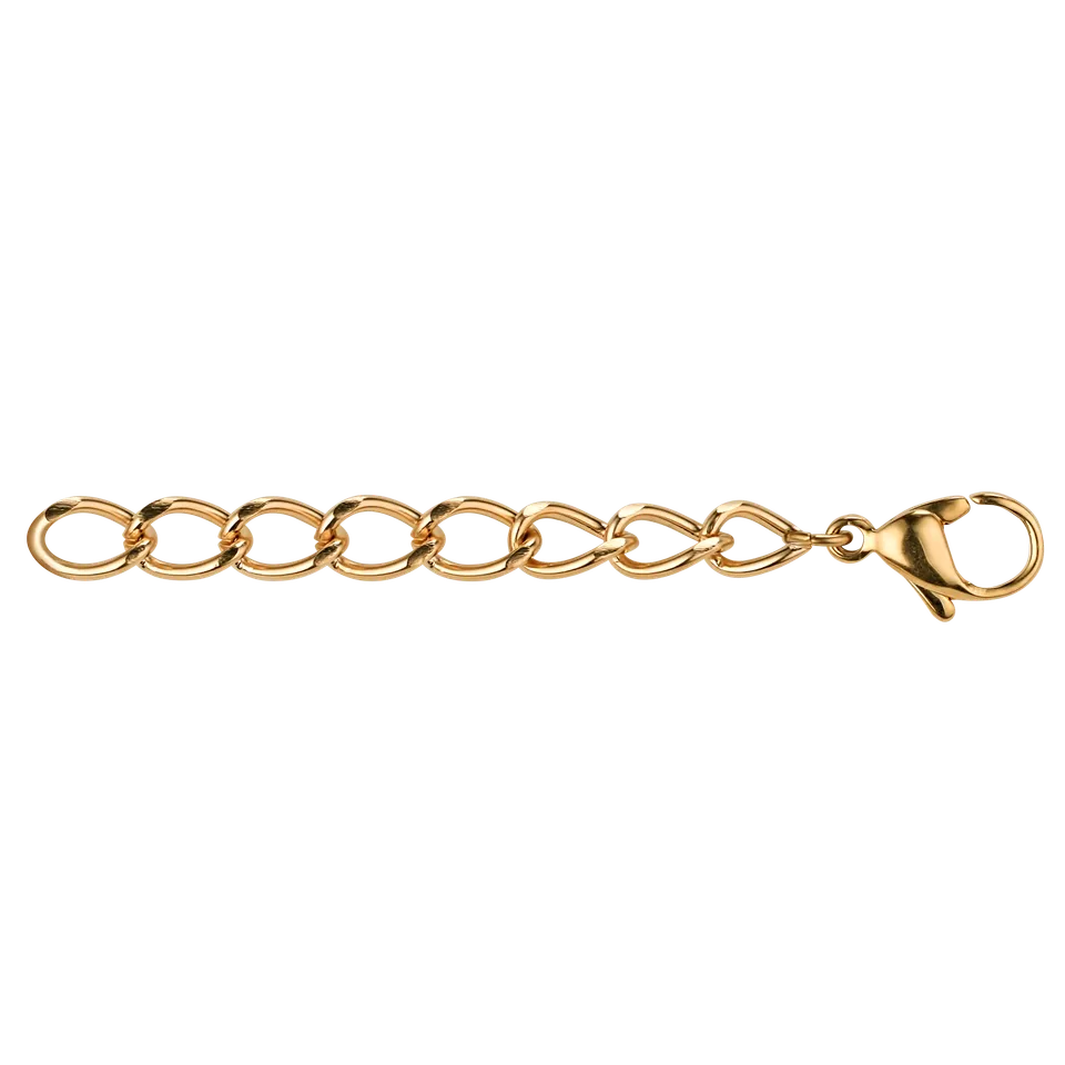 coeur-de-lion-verl-ngerungskettchen-mit-karabiner-edelstahl-gold-6-cm image 1