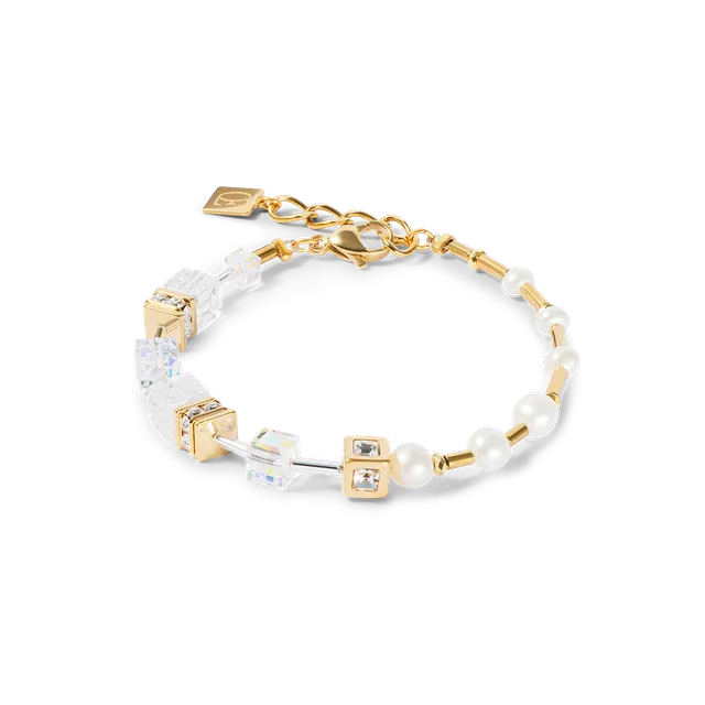 coeur-de-lion-geocube-armband-fusion-precious-pearl-mix-gold-wei image 1