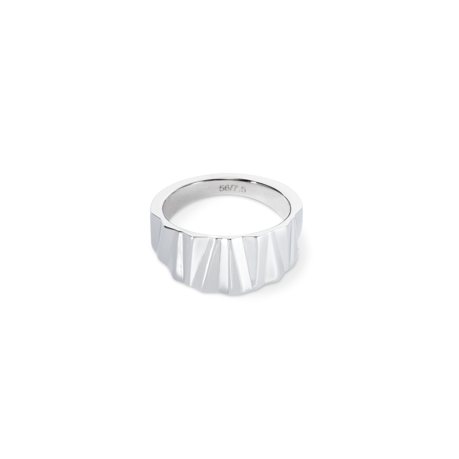 coeur-de-lion-ring-classic-wave-silber-edelstahl image 1