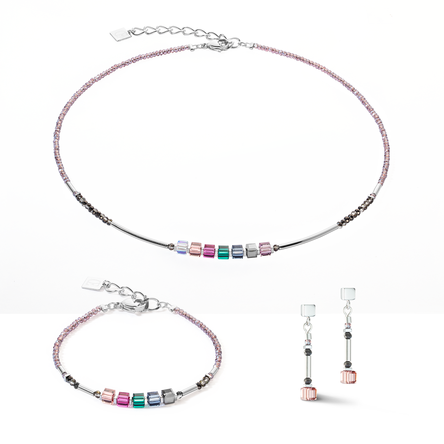 coeur-de-lion-cube-story-minimalistic-sparkling-ohrringe-multicolour-art-nouveau image 3