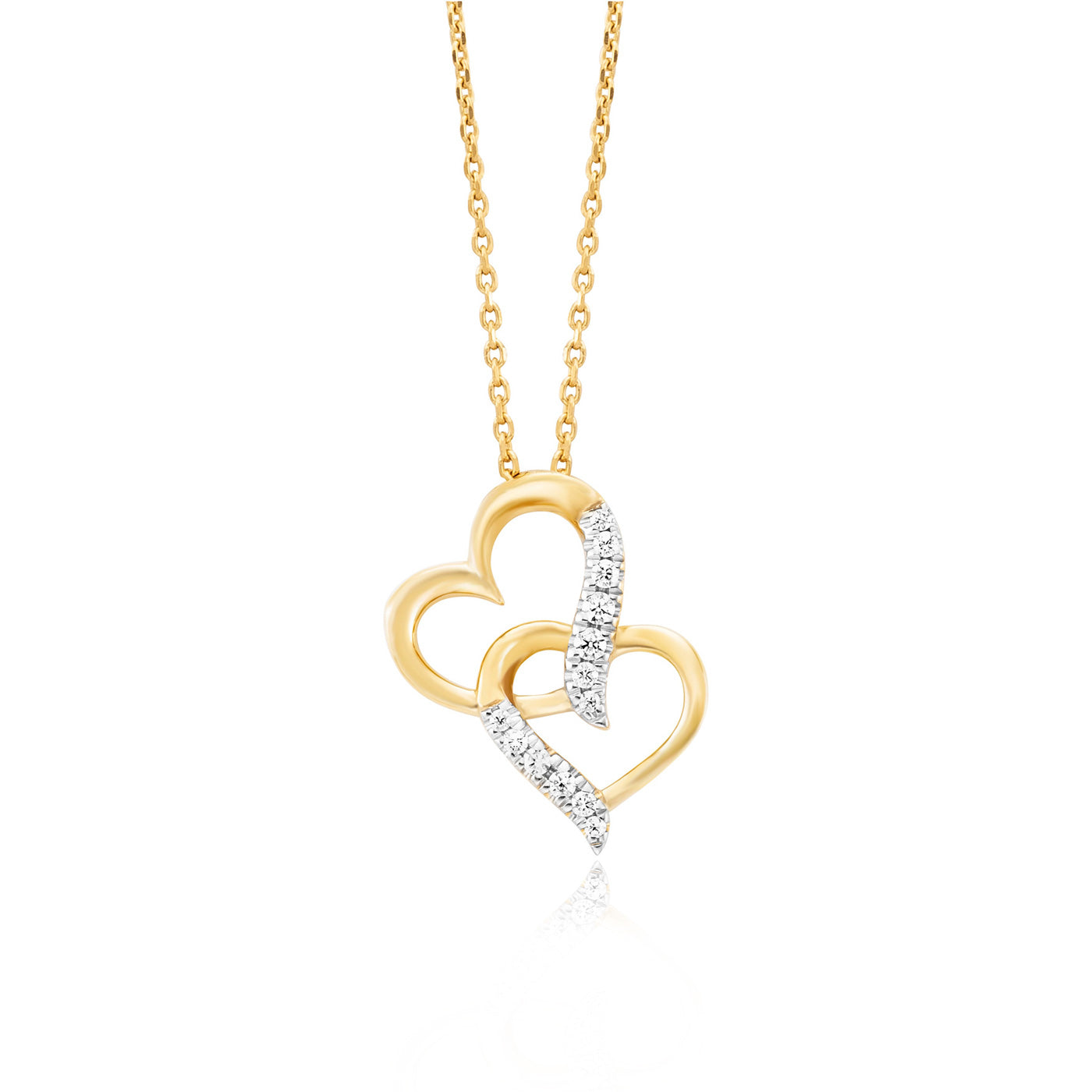 julie-julsen-herzen-kette-mit-anh-nger-vergoldet-13-zirkonia image 1