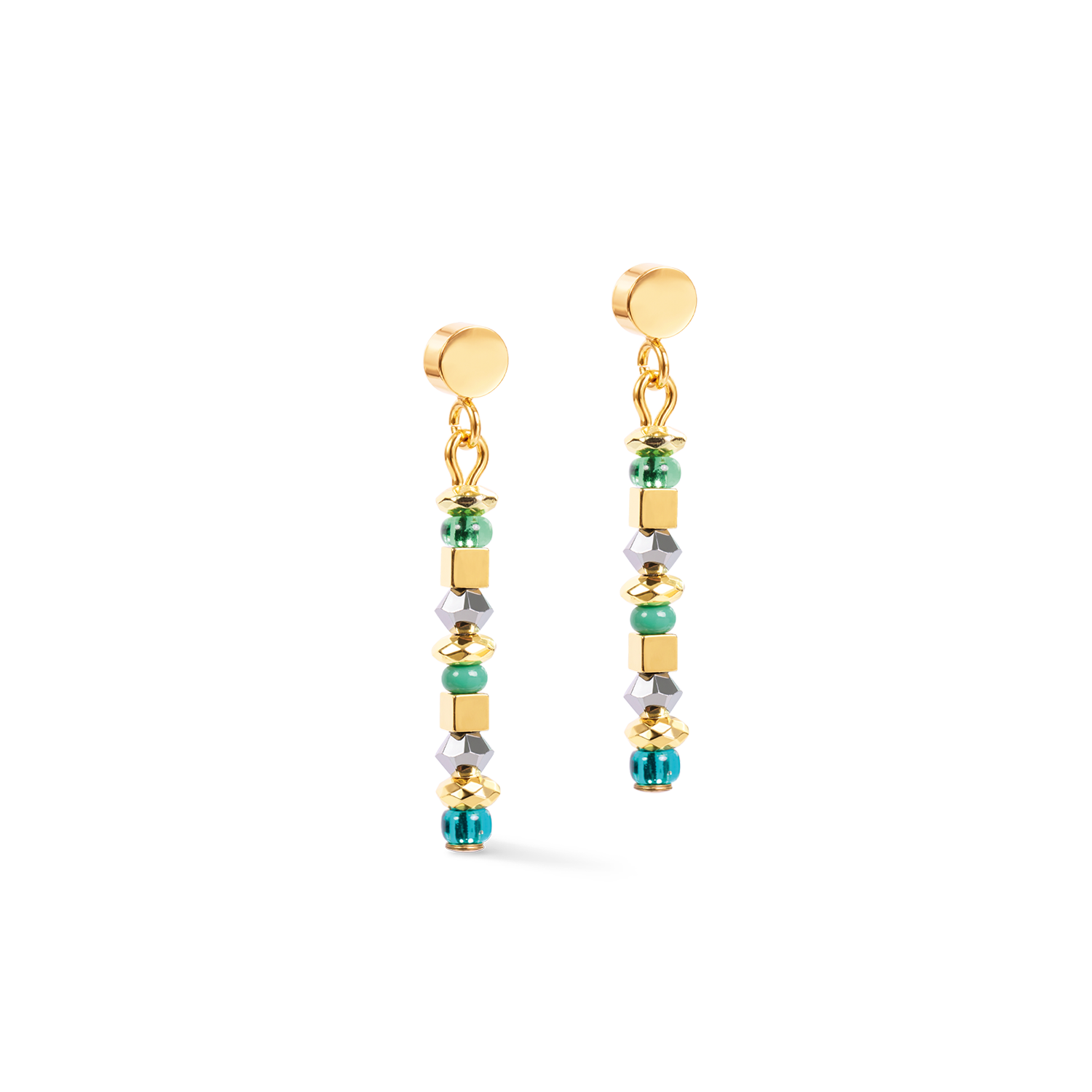coeur-de-lion-ohrringe-golden-whisper-gr-n-gold-3-cm image 1