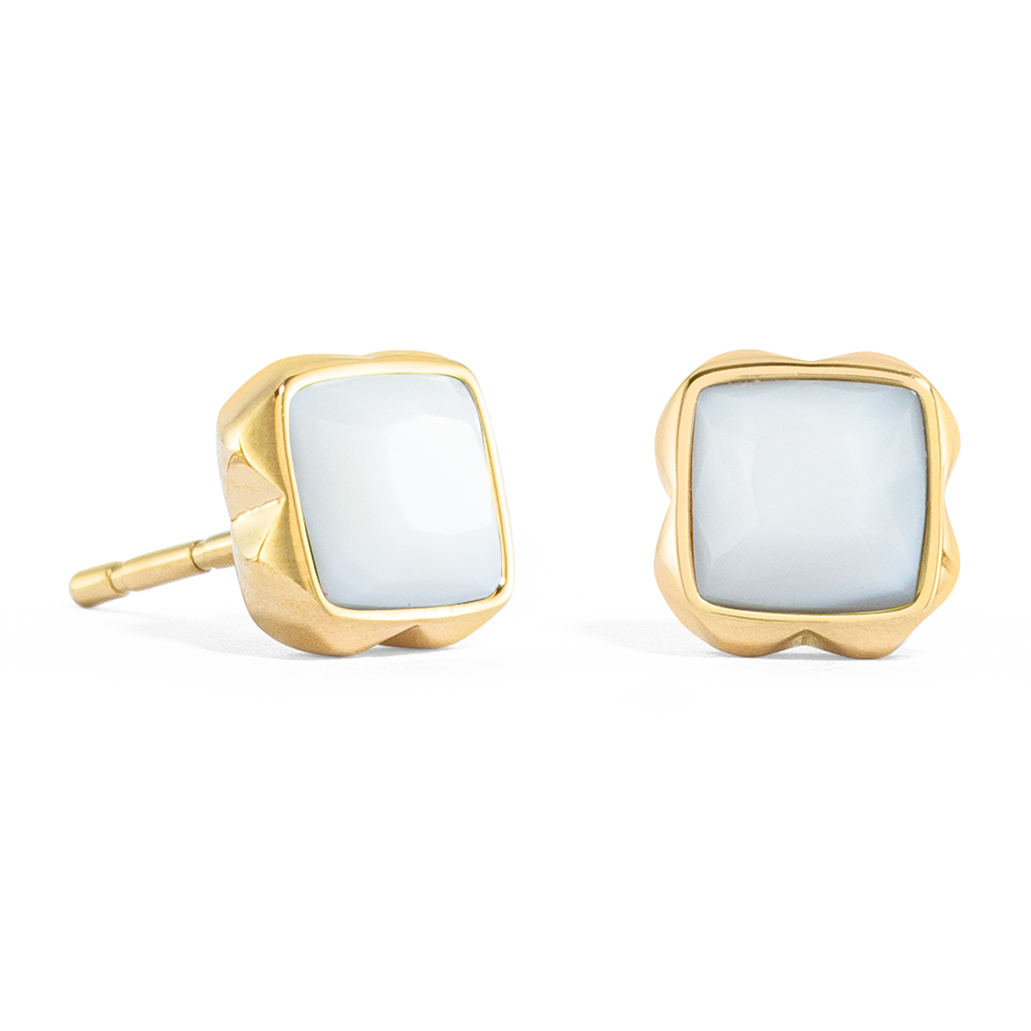 coeur-de-lion-birthstone-april-ohrringe-wei-er-quarz-gold-0-8-cm image 2