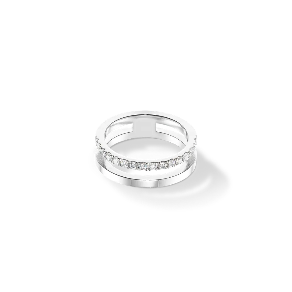 coeur-de-lion-eternal-unity-ring-silber-kristall image 1