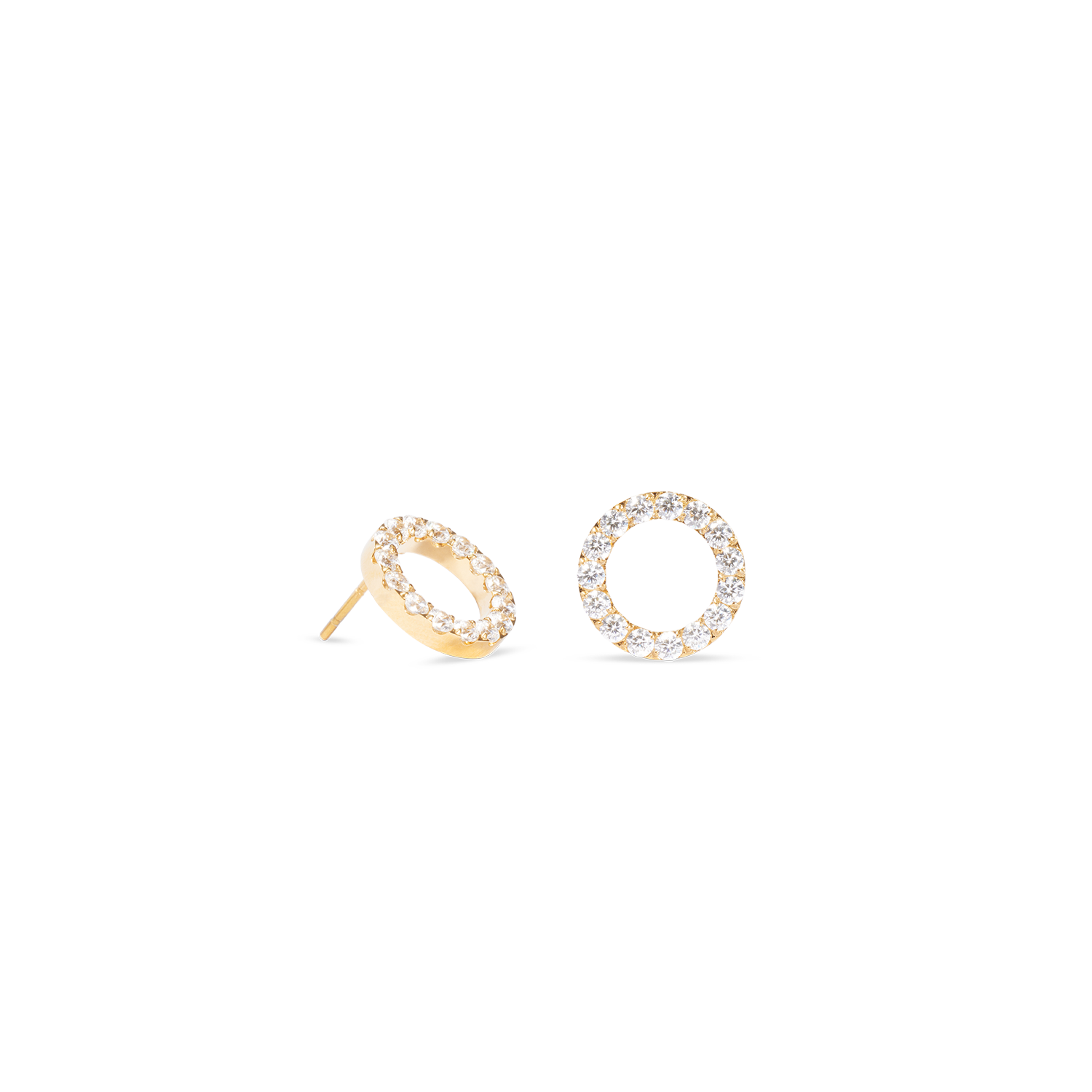 coeur-de-lion-ohrringe-sparkling-circle-gold-kristall image 1