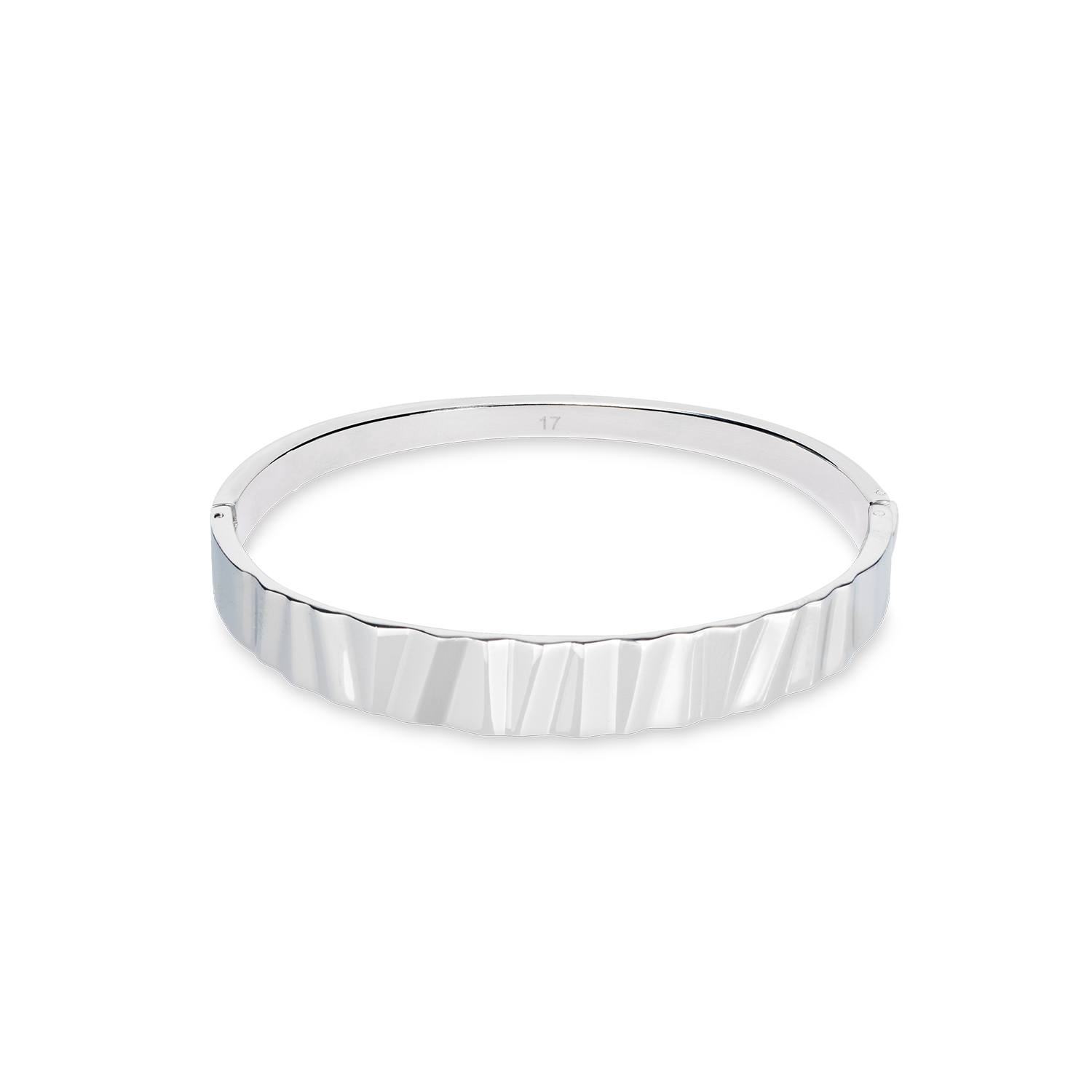coeur-de-lion-classic-wave-armreif-silber-edelstahl image 1