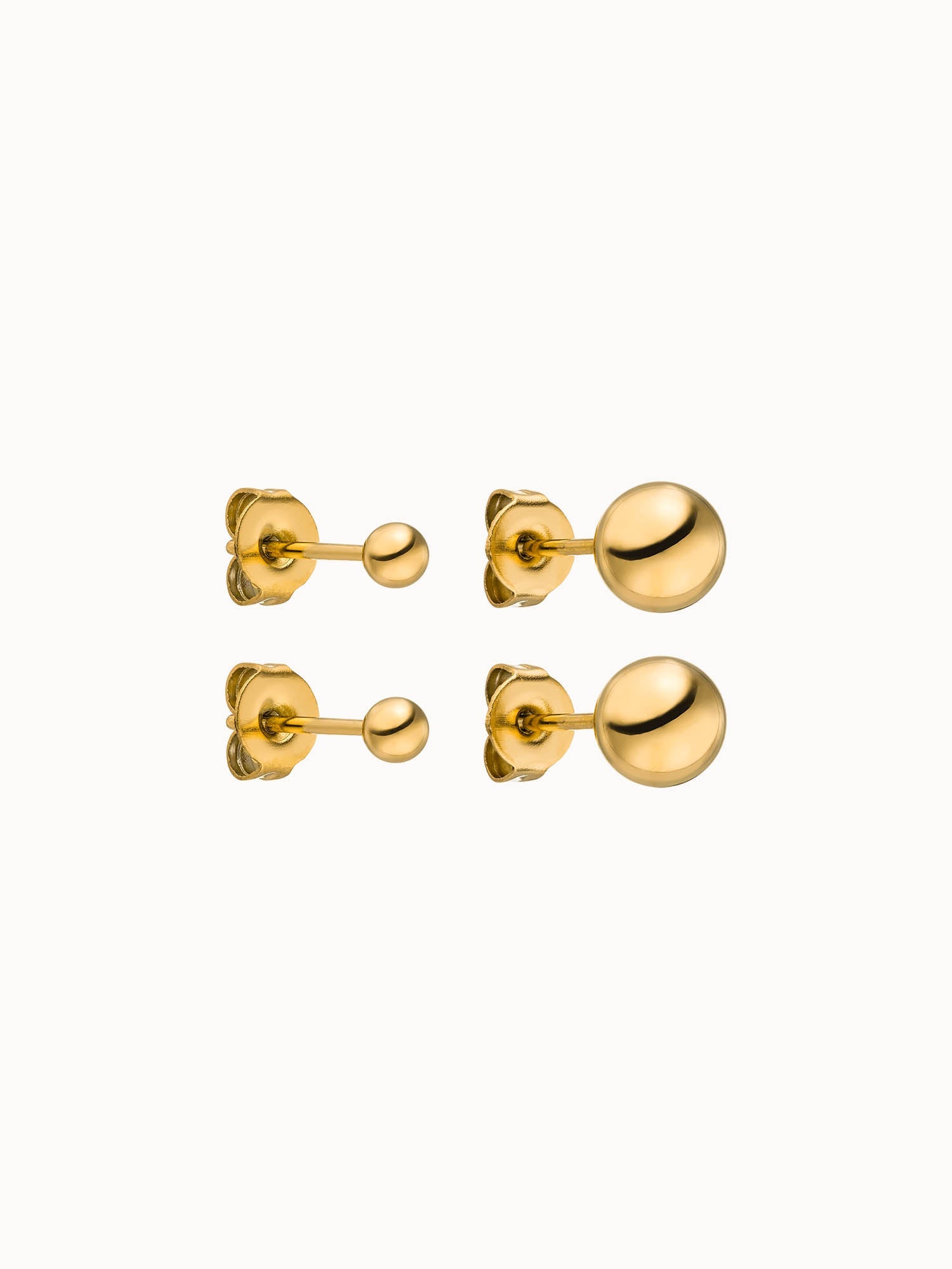 purelei-bubble-ohrring-set-2-paar-kugel-ohrstecker-6-mm-und-3-mm image 1