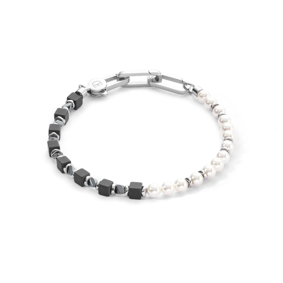 coeur-de-lion-armband-precious-fusion-pearls-schwarz image 1
