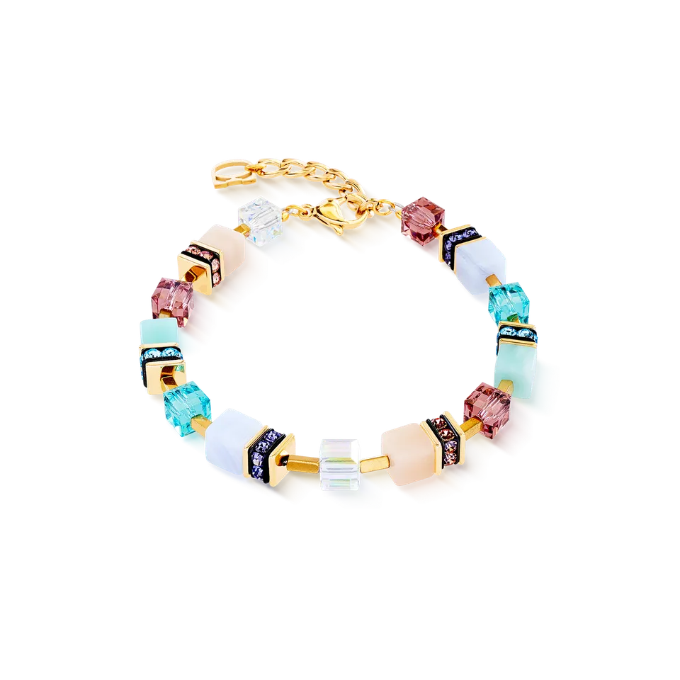 coeur-de-lion-geocube-precious-statement-armband-art-nouveau-6-mm-multicolor image 1