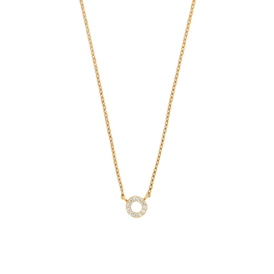 xenox-fine-circle-halskette-585-gelbgold-mit-zirkonia image 1