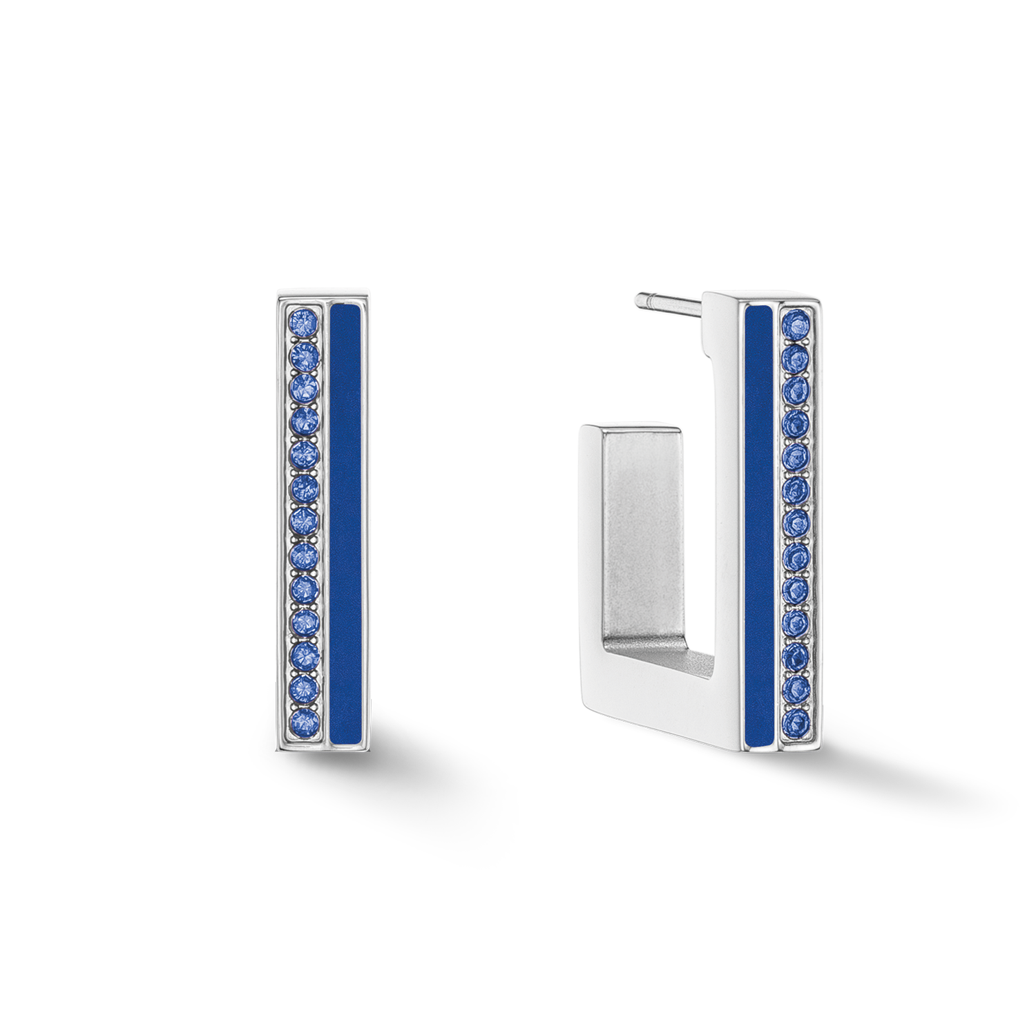 coeur-de-lion-brilliant-square-creole-square-stripes-20-silber-blau image 2