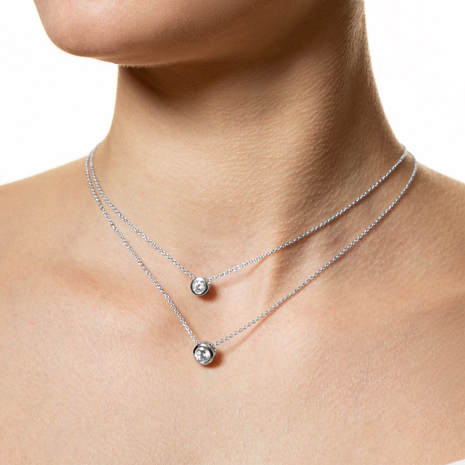 xenox-zarge-halskette-xs7282-925-sterlingsilber-rhodiniert-mit-zirkonia-solit-r image 3