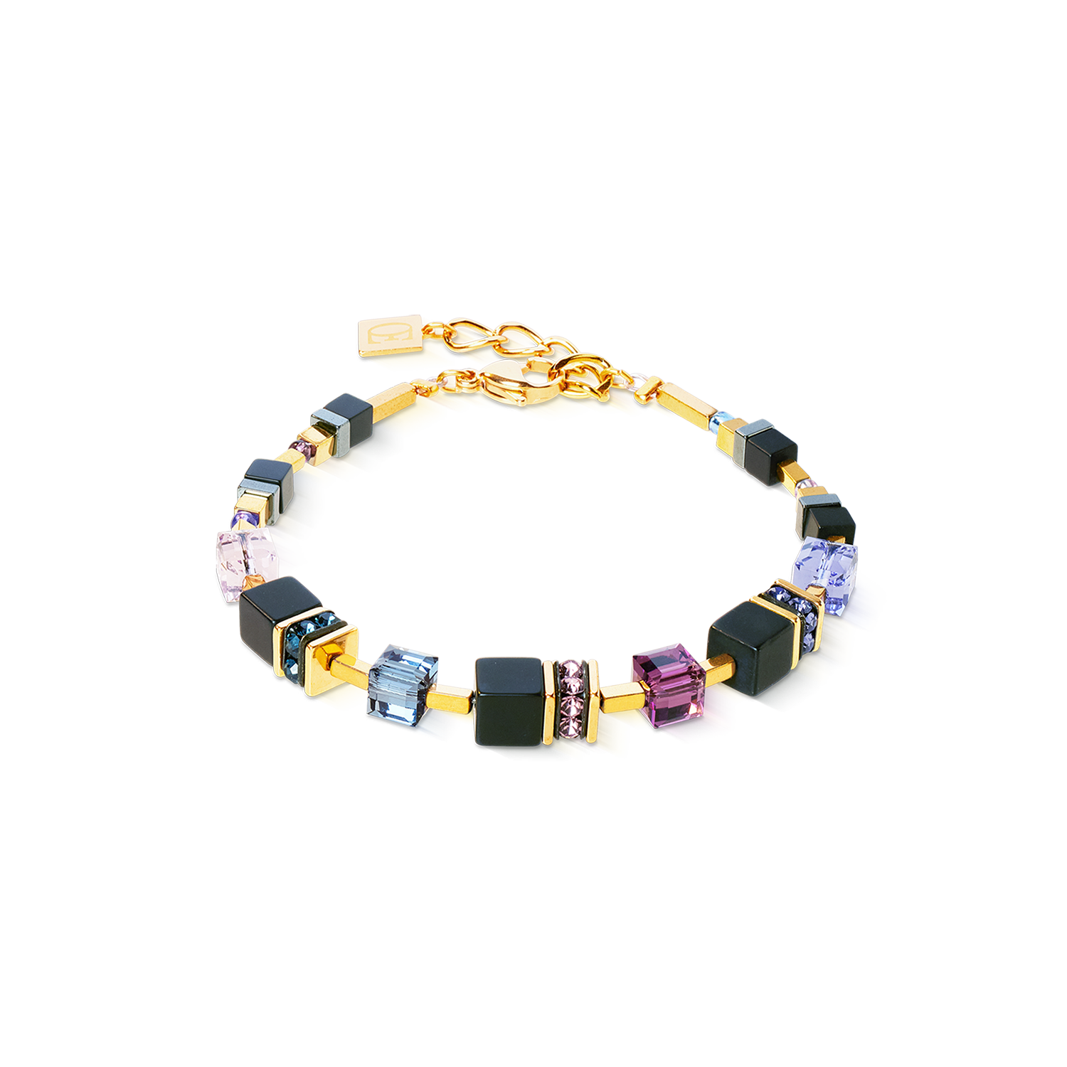 coeur-de-lion-geocube-precious-classic-armband-blue-moon-gold image 1