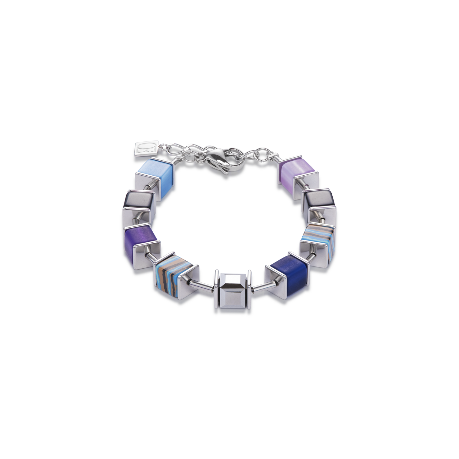coeur-de-lion-geocube-armband-kristalle-malachit-blau-lila image 1