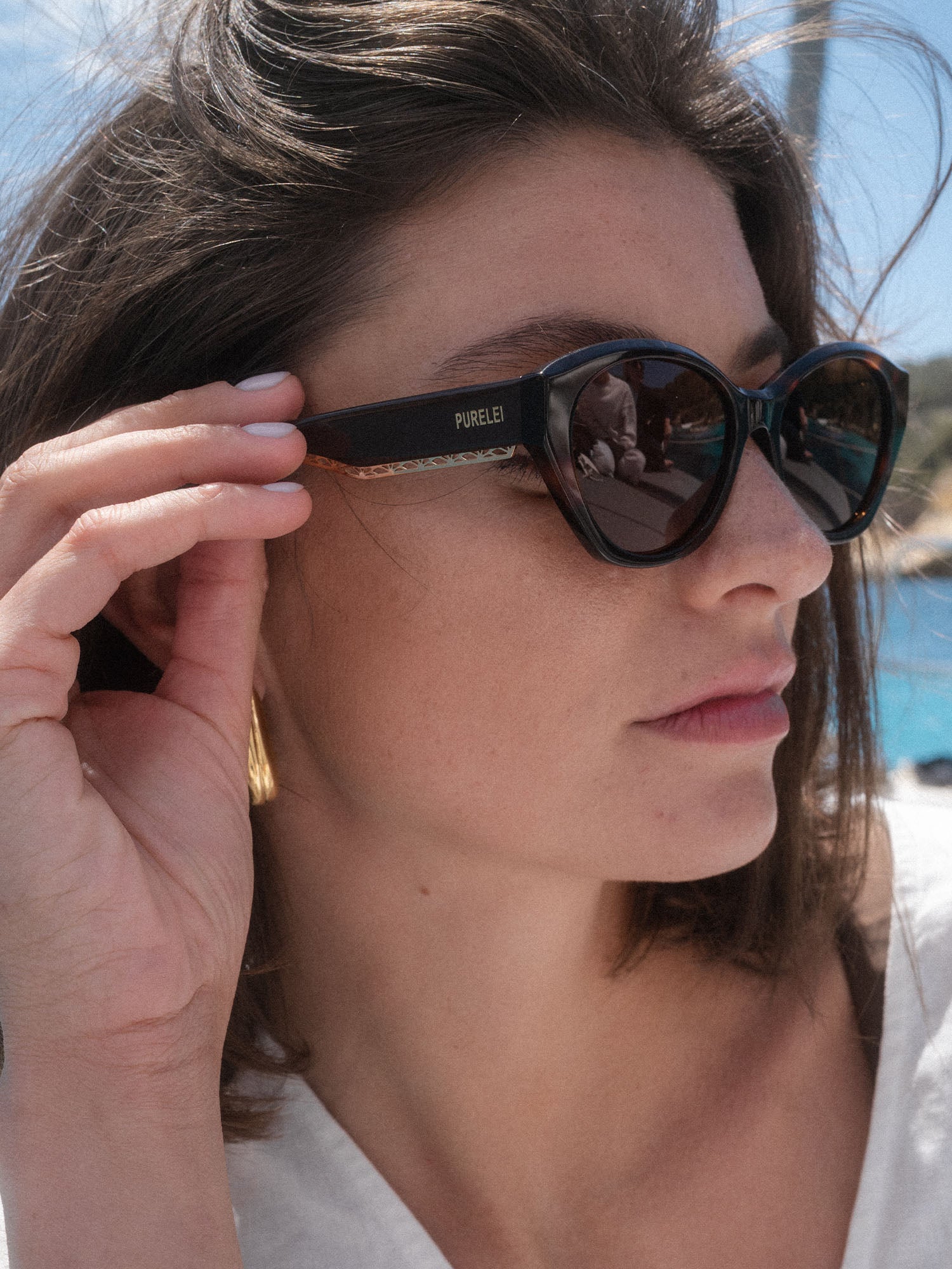 purelei-lagoon-sonnenbrille-oval-schildpatt-dunkelbraun image 3