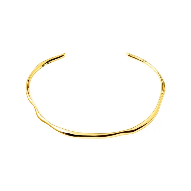pilgrim-x-dea-pave-cuff-bangle-offener-armreif-18k-gold-recyceltes-silber image 1