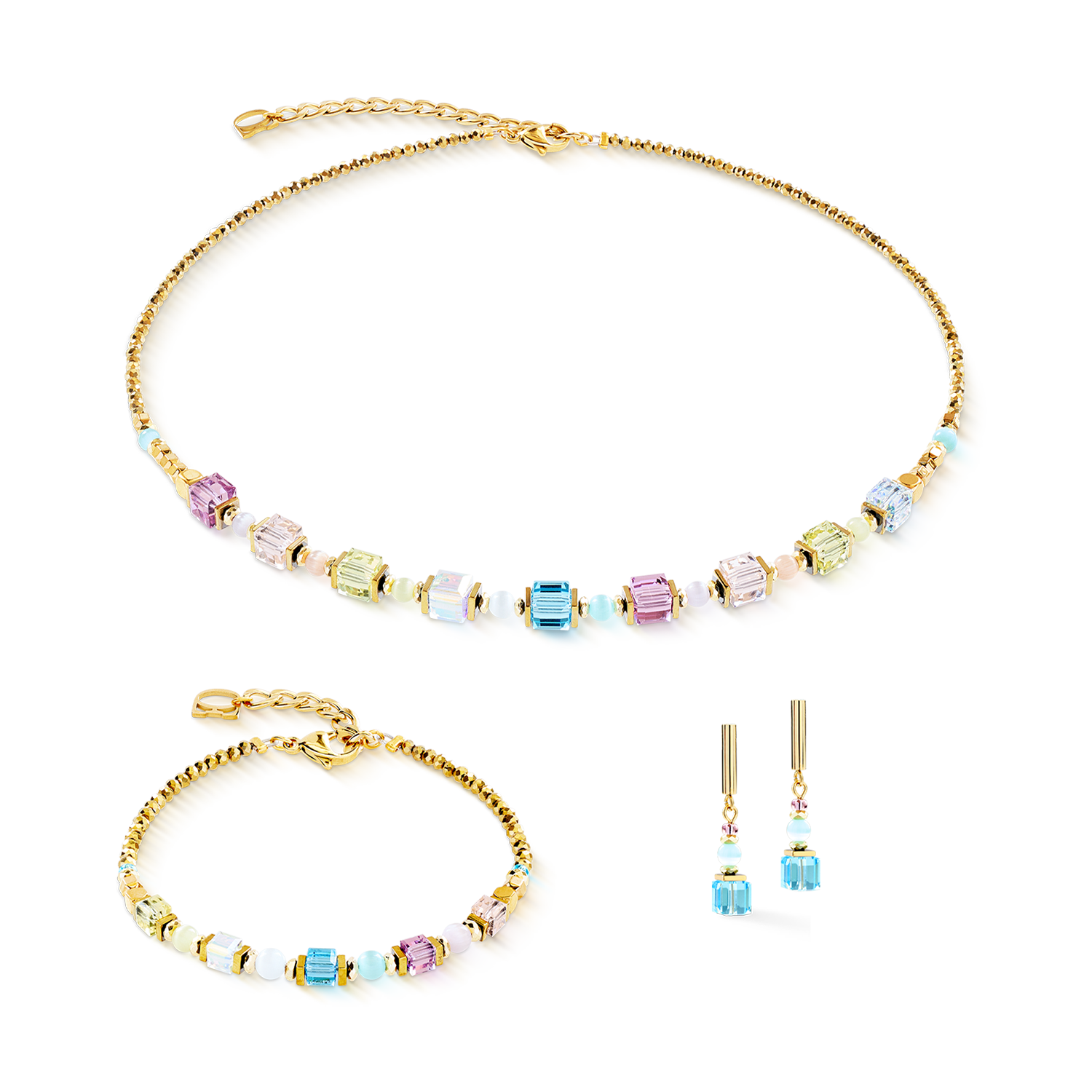 coeur-de-lion-ohrringe-cube-aura-pastell-gold image 3