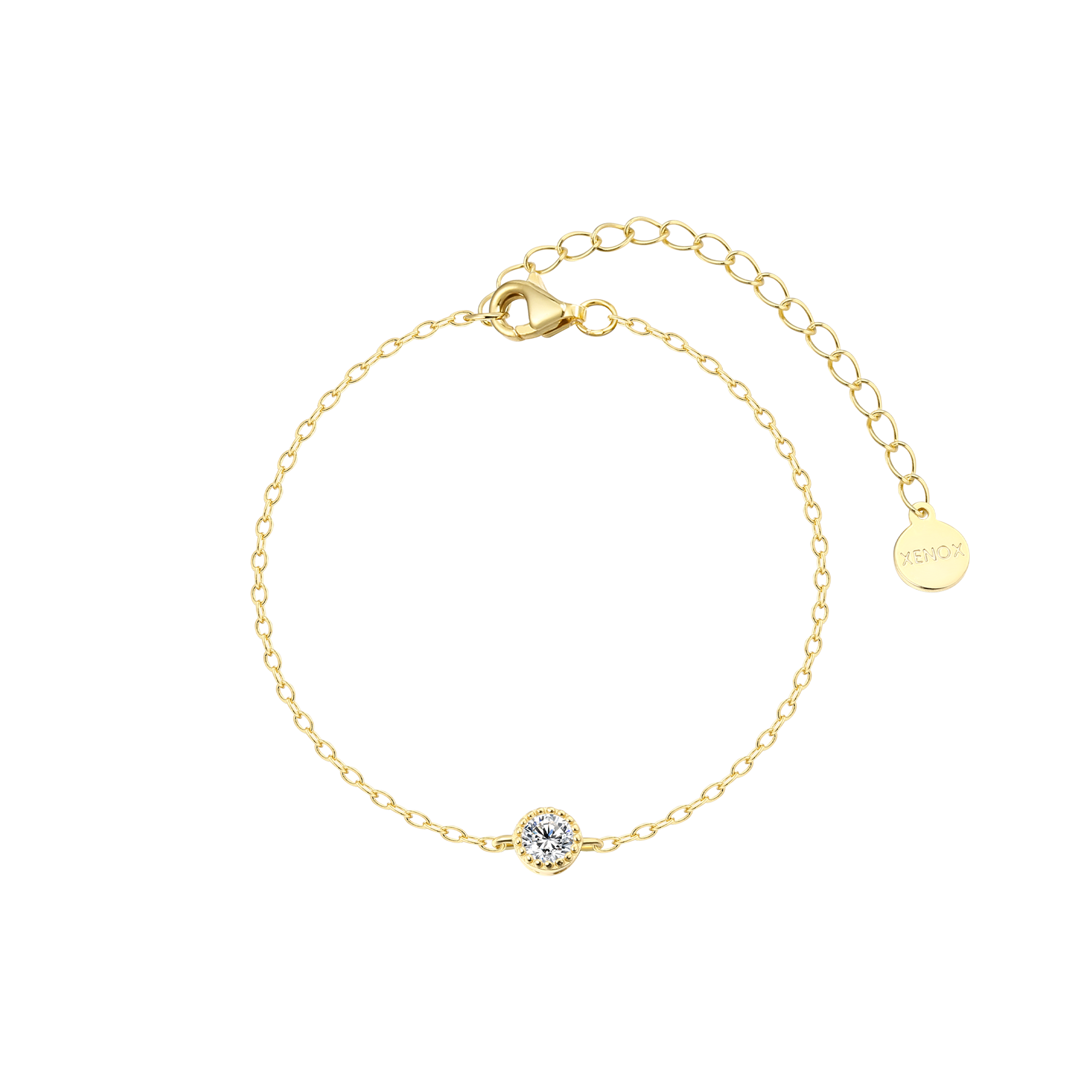 xenox-pure-essentials-armband-925-sterlingsilber-rhodiniert-zirkonia image 2