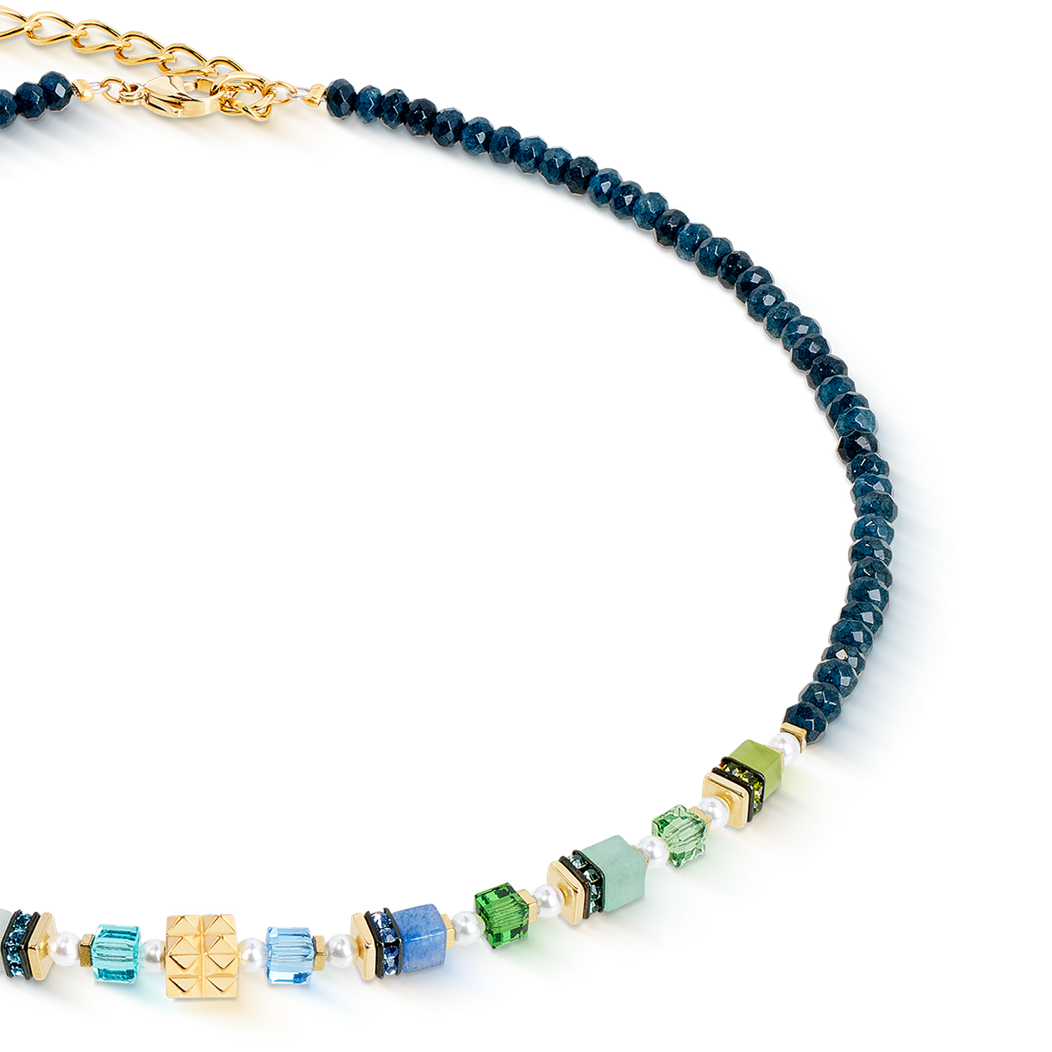 coeur-de-lion-sparkling-princess-spikes-halskette-gold-multicolor image 2