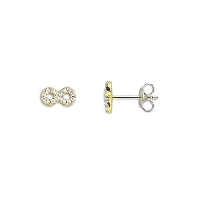 xenox-infinity-ohrringe-925-sterlingsilber-18k-vergoldung image 1