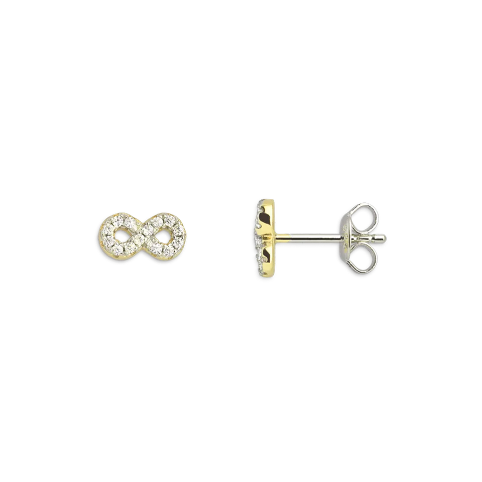 xenox-infinity-ohrringe-925-sterlingsilber-18k-vergoldung image 1