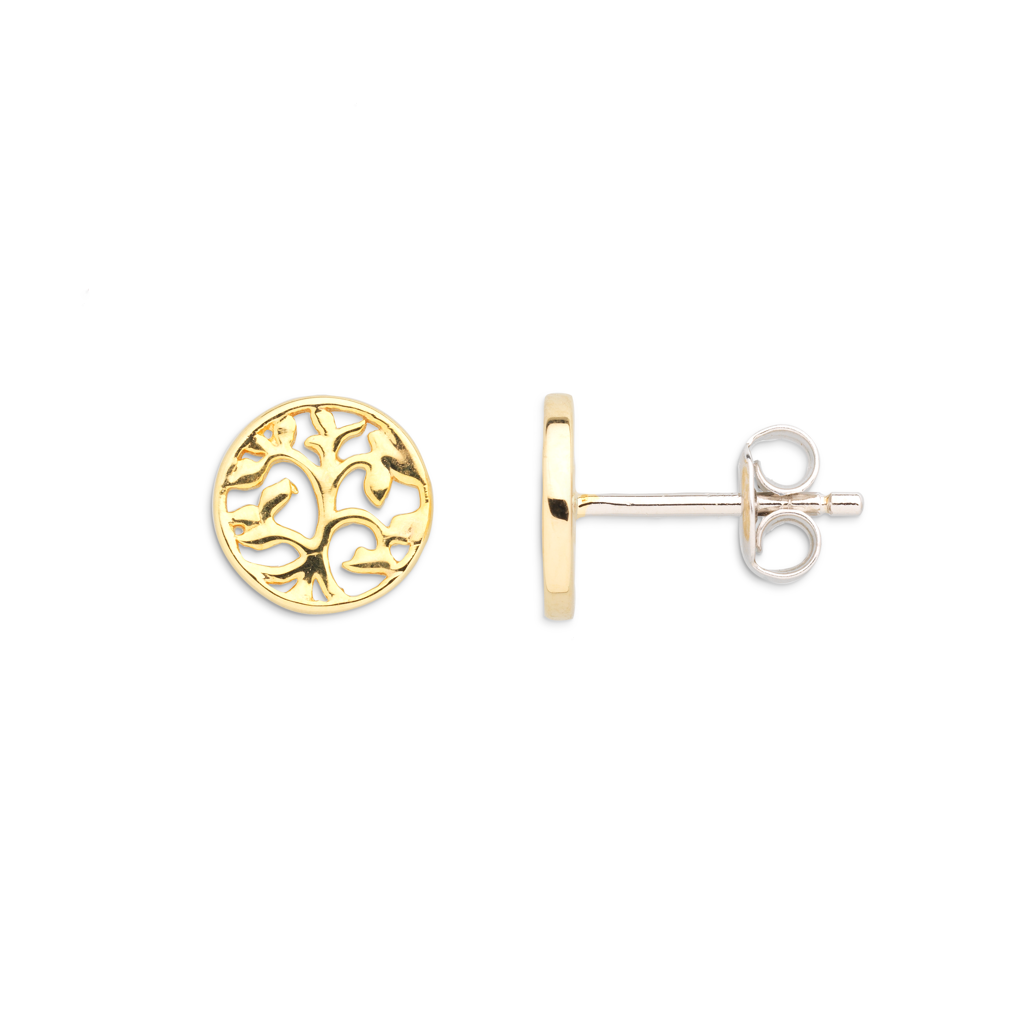 xenox-lebensbaum-ohrringe-925-sterlingsilber-rhodiniert-ohrstecker image 2