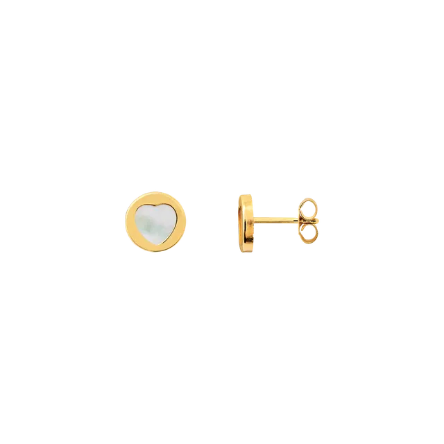 xenox-fine-ohrringe-xg14k4172g-aus-585-gelbgold-mit-perlmutt-herz image 1