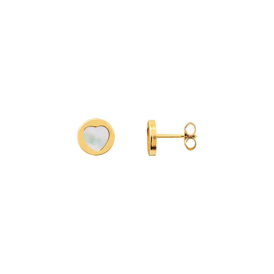 xenox-fine-ohrringe-xg14k4172g-aus-585-gelbgold-mit-perlmutt-herz image 1