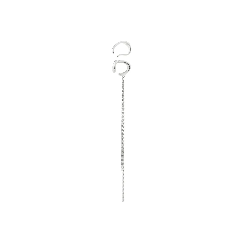 pilgrim-evon-ear-cuff-2-in-1-set-silberplattiert-mit-kette image 1