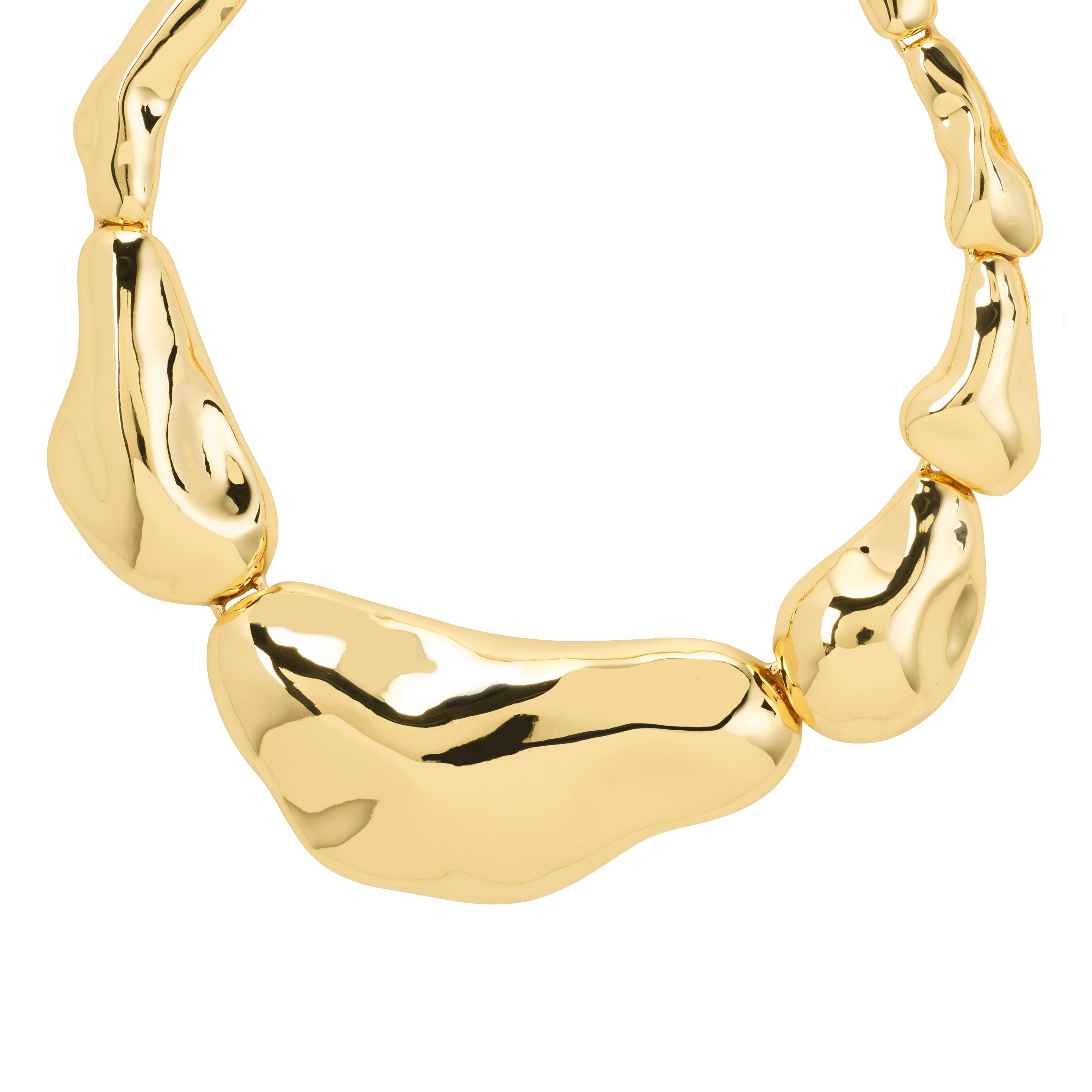pilgrim-free-statement-kette-vergoldet-asymmetrische-giga-formen image 1
