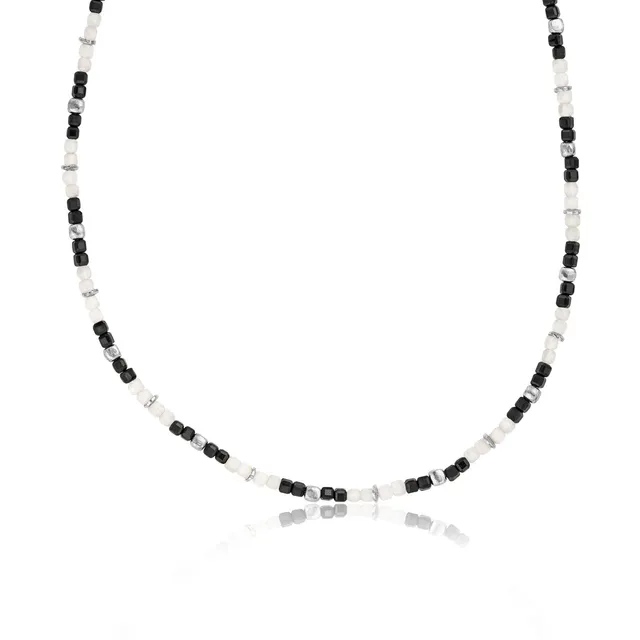 julie-julsen-loving-stones-kette-40-5-cm-schwarz-apatit-lapis-labradorit image 1