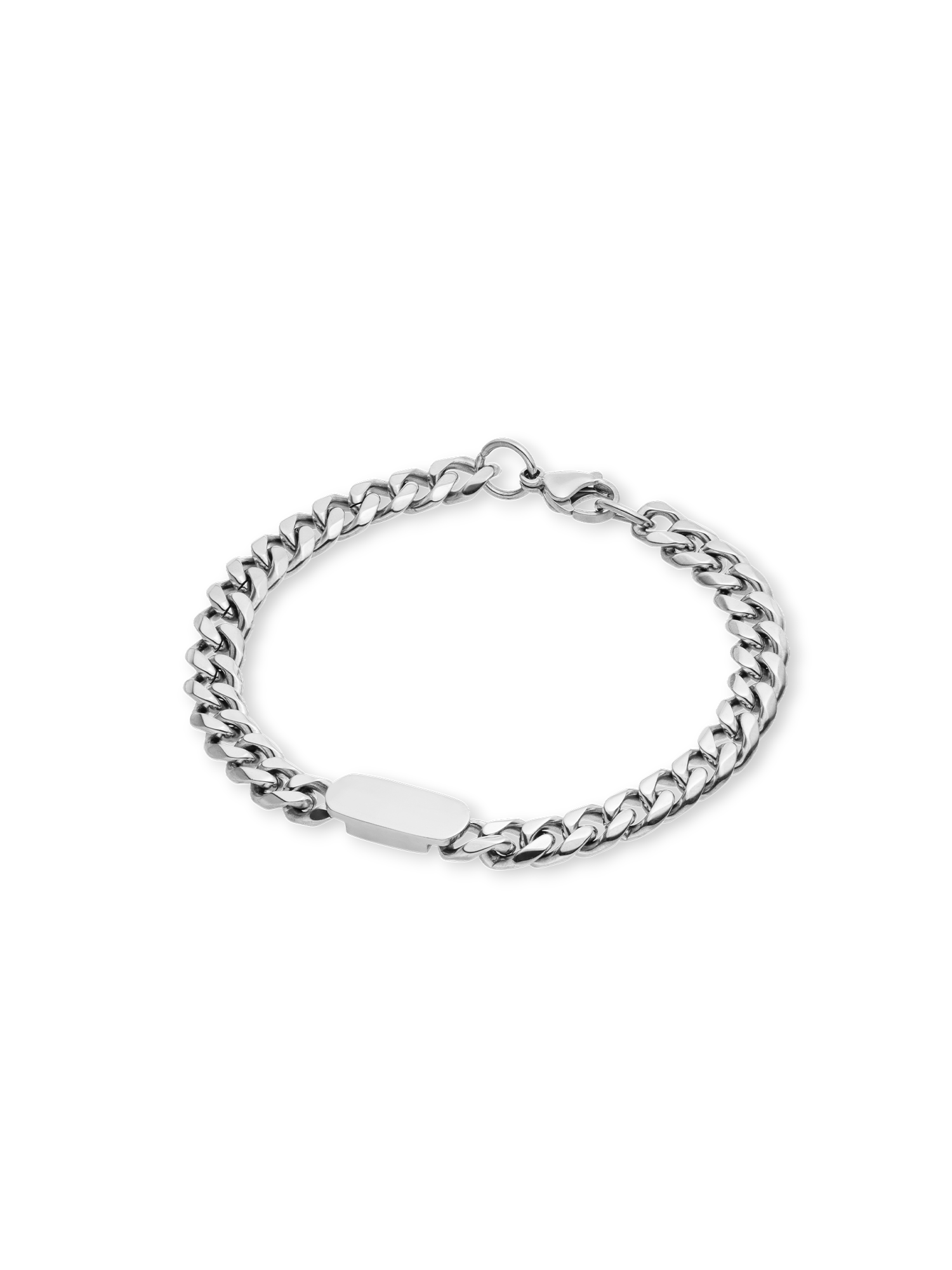 purelei-plate-armband-herren-armband-edelstahl-21-cm image 1