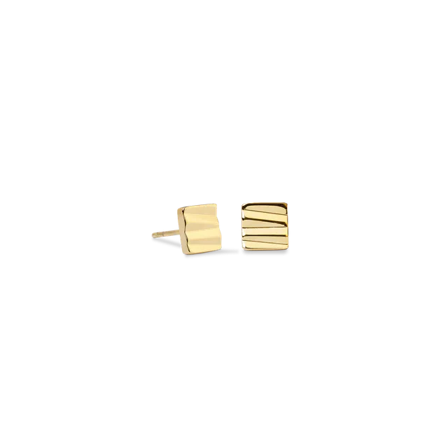 coeur-de-lion-ohrstecker-square-wave-gold-edelstahl image 1