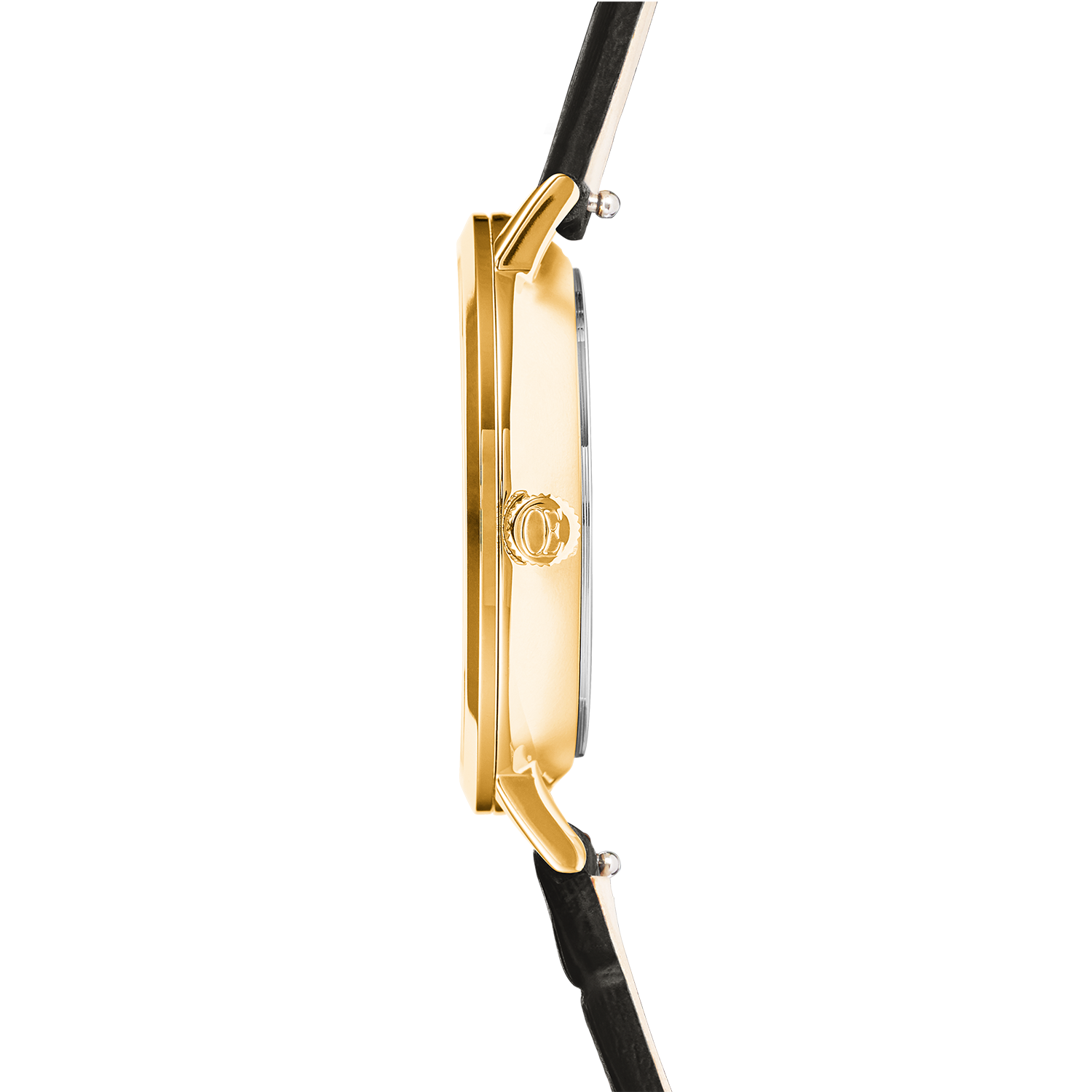 coeur-de-lion-uhr-rund-sparkling-sunray-leder-dunkelgrau-gold image 3