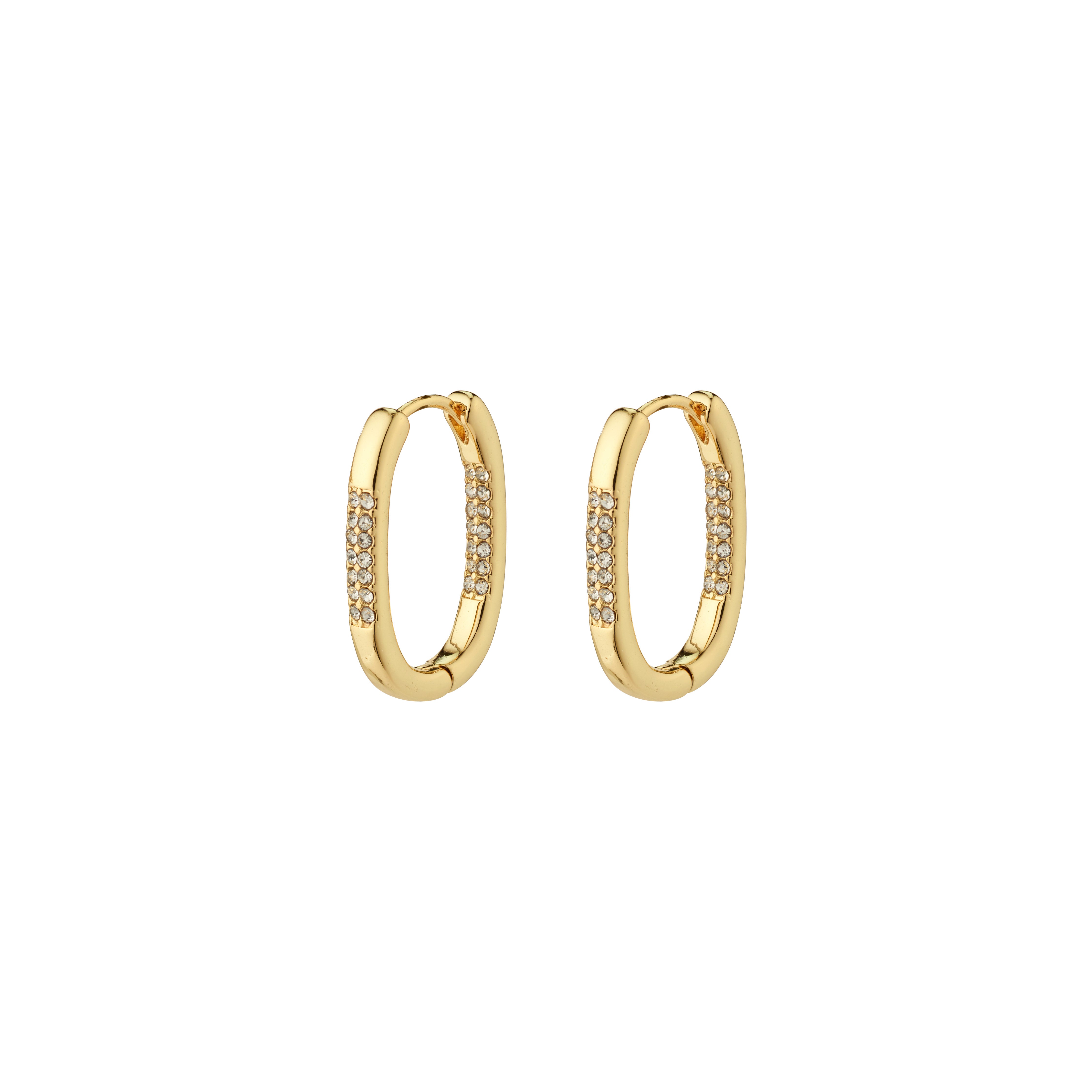 pilgrim-star-creolen-goldplattiert-oval-mit-preciosa-kristallen-click-verschluss image 1