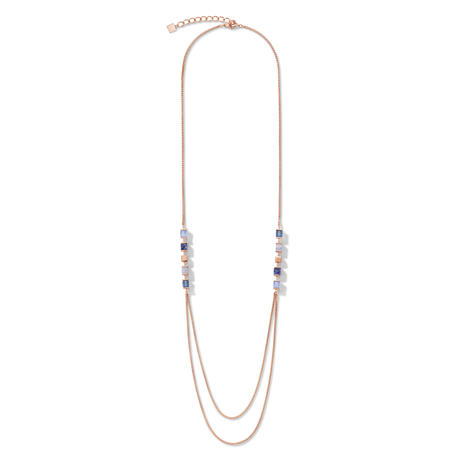 coeur-de-lion-halskette-geocube-kette-large-blau image 1